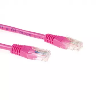ACT Pink 15 Meter U/UTP CAT6A-Patchkabel mit RJ45-Steckern
