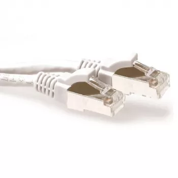 ACT Weiß 2 Meter LSZH SFTP CAT6A Patchkabel rastnasenschutz mit RJ45-Steckern