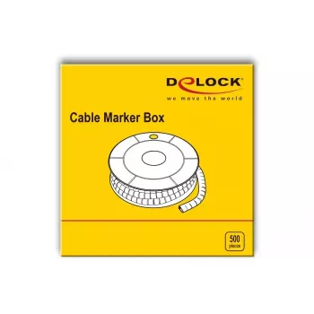 Kabelmarkierungsbox DeLOCK Nr 9 Gelb 500 Stück