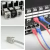 ACT Keystone Jack RJ45 CAT6 geschirmt werkzeuglos mit Shutter silber-weiß