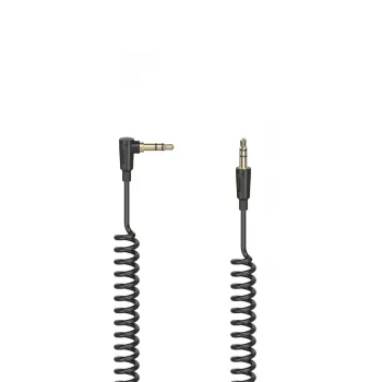 Hama Flexi-schlank Audiokabel 0,75 m, 3,5-mm-Klinke, Stecker auf Stecker, vergoldet, Schwarz
