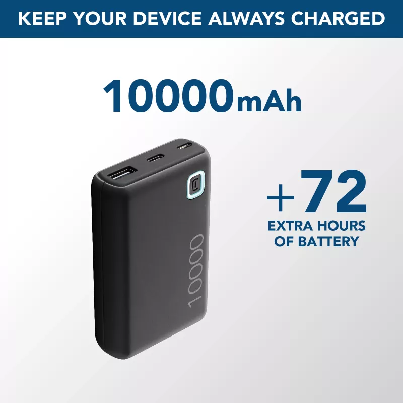 Cellularline Powerbank ESSENCE 10000 10000mAh tragbarer Ladegerät