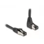 Netzwerkkabel DeLOCK RJ45 Cat.8.1 90° nach oben abgewinkelt 10 m Schwarz