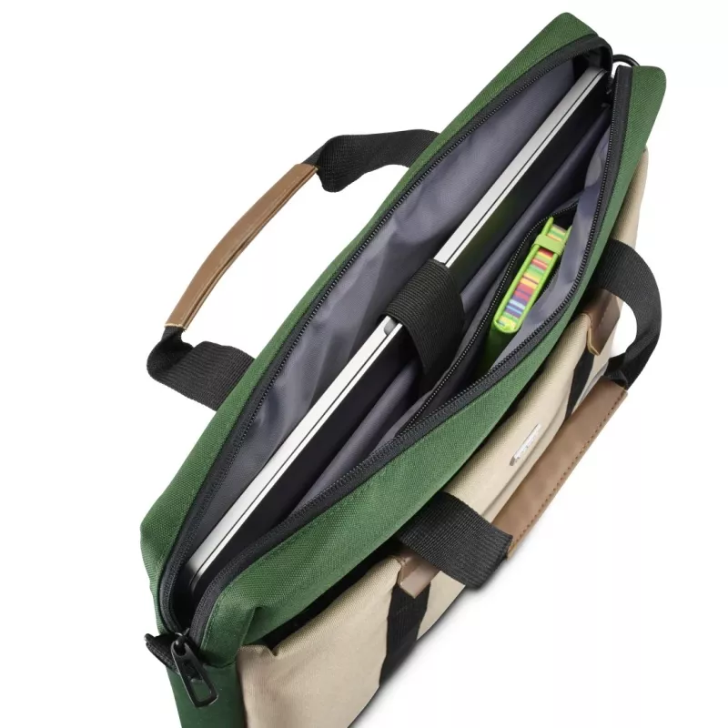 Hama Silvan 41,1 cm (16,2 Zoll) Toploader-Tasche Beige, Grün