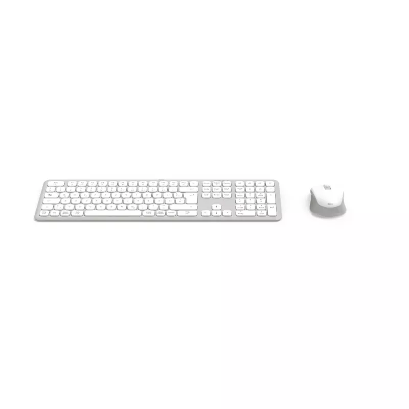 Hama WKM-550 00173066 Multi-Device-Tastatur-Maus-Set, kabellos, Funk/Bluetooth, QWERTZ DE, weiß