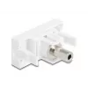 DeLOCK Easy 45 Modul 3,5 mm 3-Pin Klinkenbuchse zu Buchse, Weiß (90848)