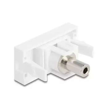 DeLOCK Easy 45 Modul 3,5 mm 3-Pin Klinkenbuchse zu Buchse, Weiß (90848)