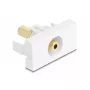 Steckdose DeLOCK 90843 2 x 3,5 mm Kabelverbinder Weiß