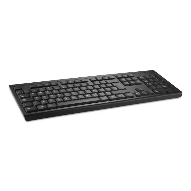 Kensington KB150 EQ Wireless-Tastatur, Full-Size (100%), Wireless, RF Wireless, Membran, QWERTY, Schwarz