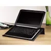 Hama 00053073 Notebook-Ständer, Carbonoptik, 47 cm (18,4 Zoll), Schwarz