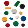 Franken HMS36 04 Runde Magnete 38 mm, Gelb, 10 Stück