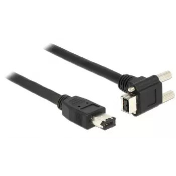 FireWire-Kabel DeLOCK 83589 2 m 6-pol. 9-pol. Schwarz