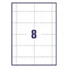 Avery L7418-25 Namensetiketten, weiß, 86 x 55 mm, 200 Etiketten (25 Blatt)