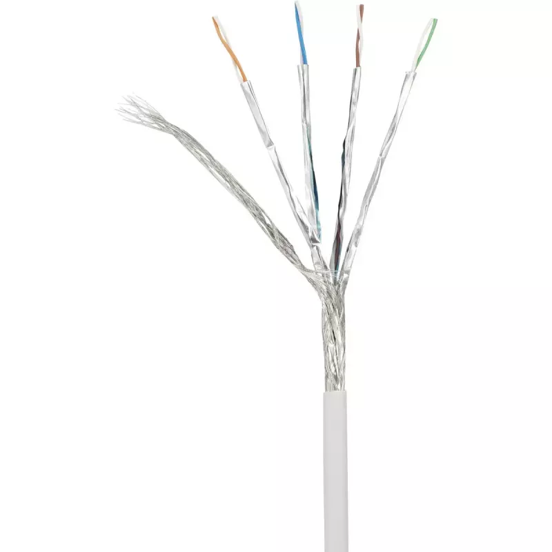 Renkforce Cat6a S/FTP Netzwerkkabel 1381764, 10 m, Grau