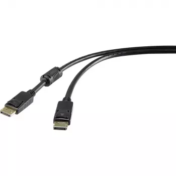 DisplayPort-Kabel Renkforce RF-4212201 1.8 m Schwarz