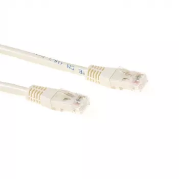 ACT Ivory 1.5 meter U/UTP CAT6A Patchkabel mit RJ45-Steckern