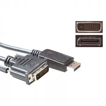 Konvertierungskabel DisplayPort Stecker auf DVI Stecker 1,00 m ACT AK3993