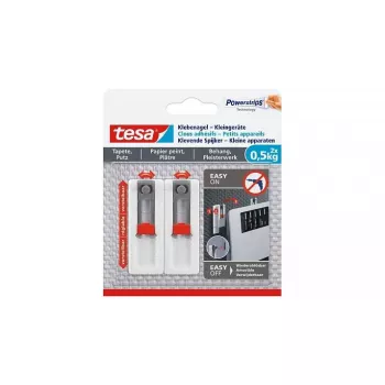 tesa Powerstrips Klebenagel für Tapete & Putz, 0,5 kg, 1 Stk. (77782-00000-00)