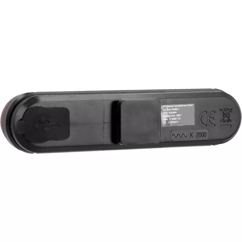 Fischer 50647 Batterie-LED-Fahrradbeleuchtungsset, 80 Lux Frontlicht