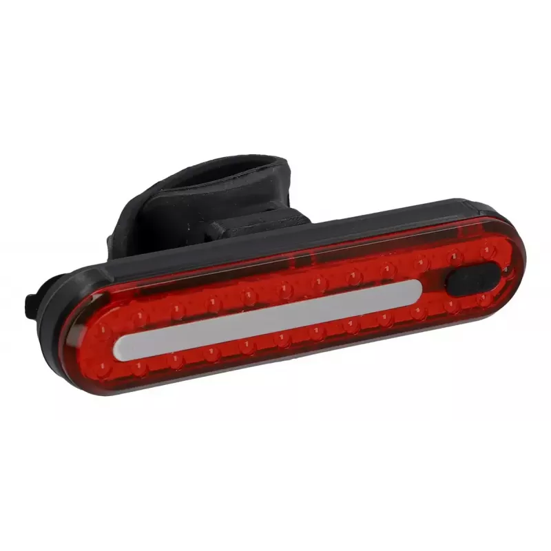 Fischer 50647 Batterie-LED-Fahrradbeleuchtungsset, 80 Lux Frontlicht