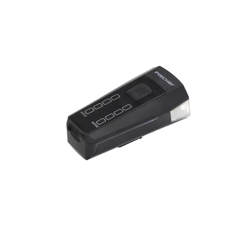 Fischer 50647 Batterie-LED-Fahrradbeleuchtungsset, 80 Lux Frontlicht