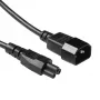 ACT AK5252 Netzkabel IEC C14 auf C5, 0,25 m, schwarz