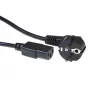 ACT Netzkabel CEE 7/7 Stecker (gewinkelt) auf C13, Schwarz, 0,25 m (AK5253)