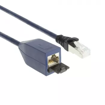ACT Blau 2 Meter LSZH S/FTP CAT6A MPTL Verlängerungskabel mit rastnasenschutz RJ45-Steckern