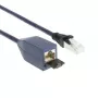 ACT Blau 5 Meter LSZH SFTP CAT6A MPTL Verlängerungskabel rastnasenschutz mit RJ45-Steckern
