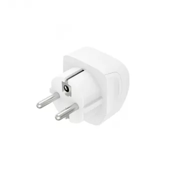 Hama 00223459 Netzstecker-Adapter Typ E/F Hybrid Typ G (UK) Weiß