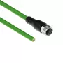 ACT Industrial 5,00 Meter Sensorkabel M12A 8-polig Buchse auf offenes Ende, Ultraflex TPE-Kabel, geschirmt