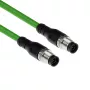 ACT Industrial 7,50 Meter Sensorleitung M12A 8-polig Stecker an M12A 8-polig Stecker, Ultraflex TPE-Kabel, geschirmt