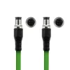 ACT Industrial 1,50 Meter Sensorkabel M12D 4-polig Stecker auf M12D 4-polig Stecker, Superflex Xtreme TPE-Kabel, geschirmt