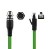 ACT Industrial 1,50 Meter Sensor-Kabel M12D 4-polig Buchse Chassis auf RJ45 Stecker, Superflex Xtreme TPE Kabel, geschirmt
