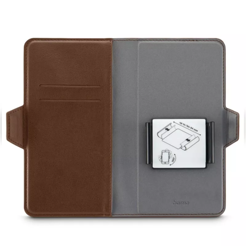 Hama 00118901 Eco Universal-Handytasche für Handys bis 7,5 x 15,3 cm, Braun