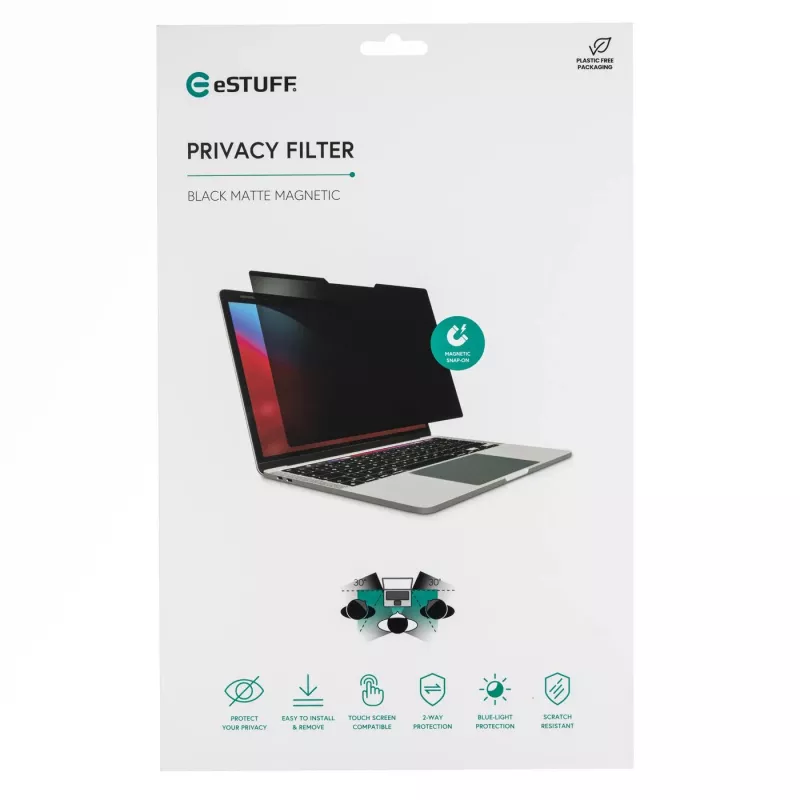 eSTUFF GLBM14316184-ITH Magnetischer Sichtschutzfilter, 14" 16:9