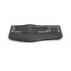 Hama WK-900 Ergo Multi-Device-Tastatur, kabellos, geteilt, LED, QWERTZ, Schwarz