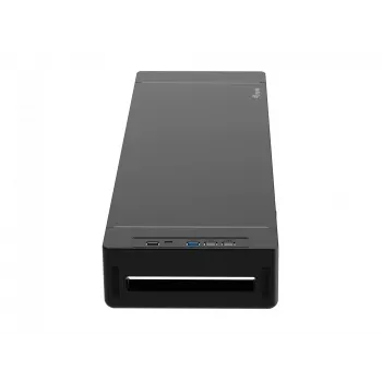 Monitorständer EQUIP ergonomischer Monitorständer mit USB (USB-A x4, USB-C x1), freistehend, 25 kg, schwarz