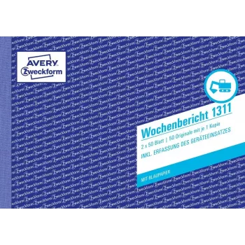 Buchhaltungsformular/Heft A5 Avery 1311 50 Seiten