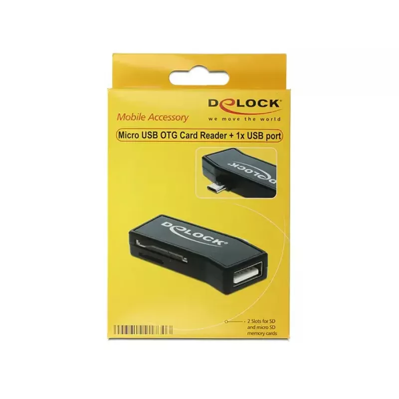 Kartenleser DeLOCK 91730 USB 2.0 Schwarz