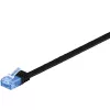 Flach-Patchkabel Goobay CAT 6A U/UTP 0,5 m Schwarz