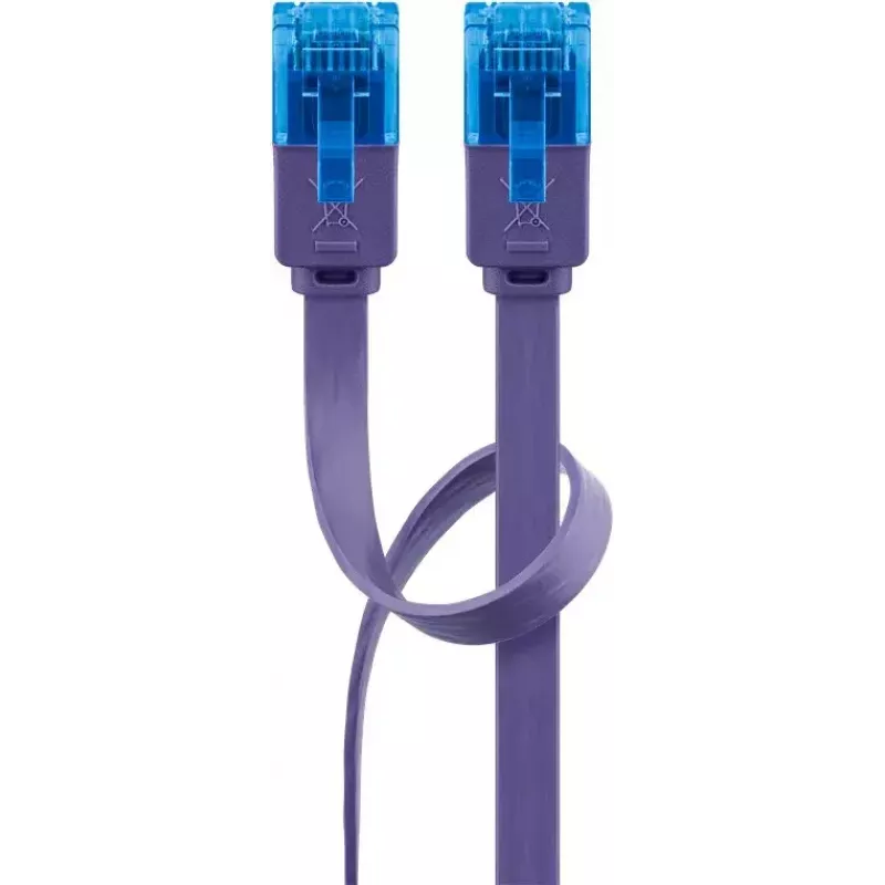 Flaches Patchkabel Goobay CAT 6A U/UTP Violett 0,5 m