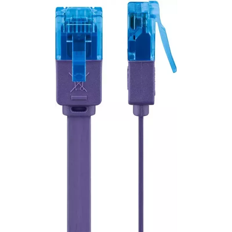 Flaches Patchkabel Goobay CAT 6A U/UTP Violett 0,5 m