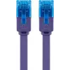Flaches Patchkabel Goobay CAT 6A U/UTP Violett 0,5 m