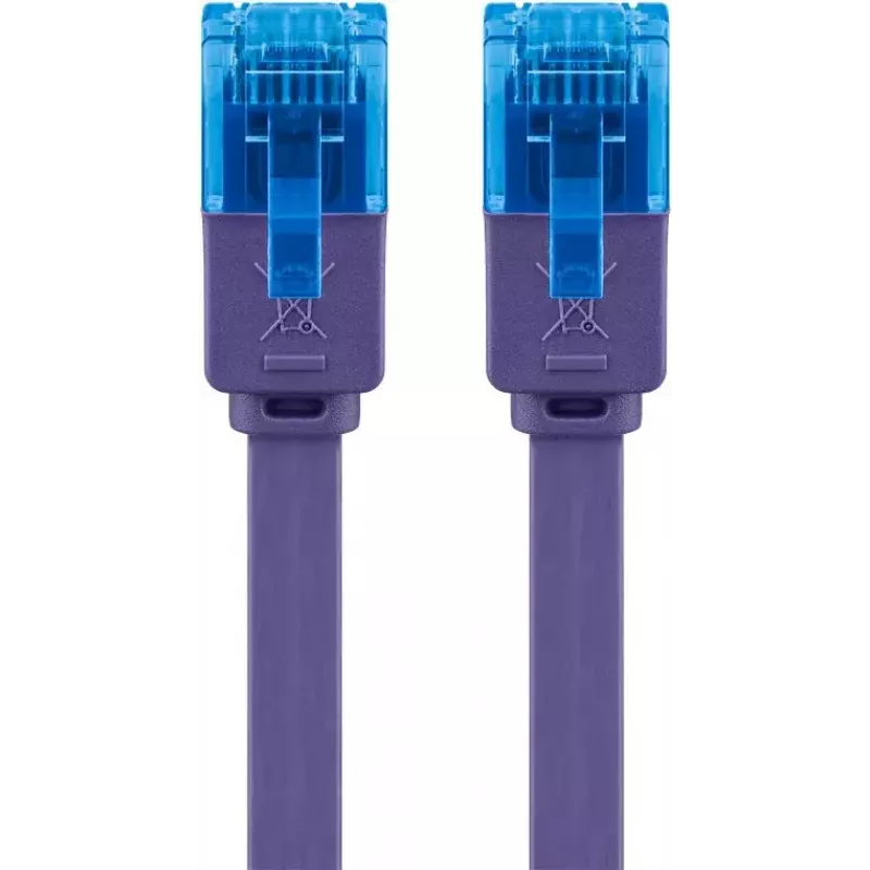 Flaches Patchkabel Goobay CAT 6A U/UTP Violett 0,5 m