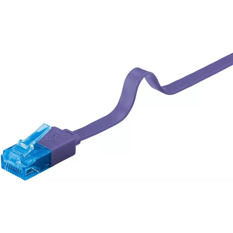 Flaches Patchkabel Goobay CAT 6A U/UTP Violett 0,5 m