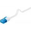 Netzwerkkabel Goobay CAT 6A Flach-Patchkabel RJ-45 Cat6a 0,5 m Weiß