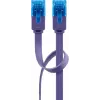 Flach-Patchkabel Goobay CAT 6A U/UTP Violett 1m