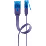 Flach-Patchkabel Goobay CAT 6A U/UTP Violett 1m