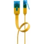 Flaches Patchkabel Goobay CAT 6A U/UTP Gelb 2m